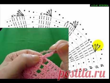 вязание крючком летней шапочки видео/summer hat crochet Вяжем с Людмилой Тен - YouTube