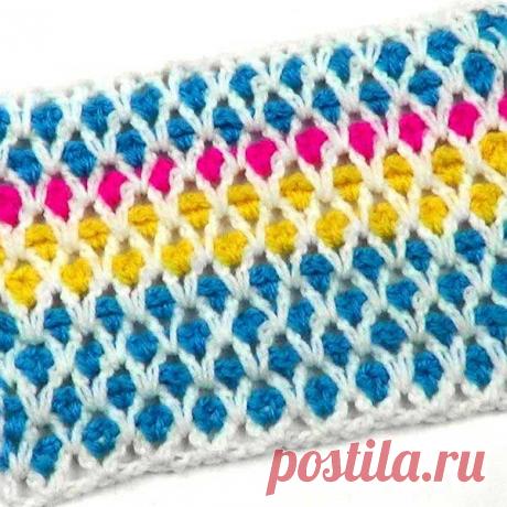 Разноцветный сетчатый узор