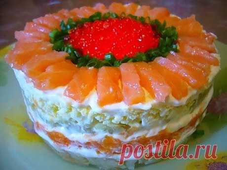Самые вкусные рецепты: Салат с семгой
