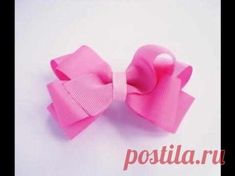 Laço de gorgurão passo a passo/Diy Satin Ribbon Aula 72