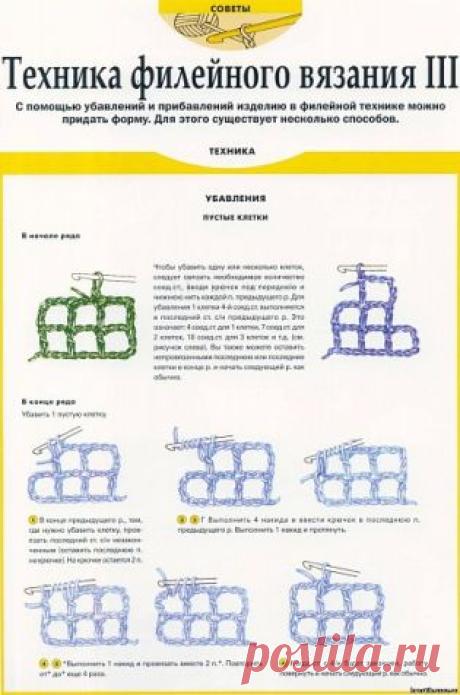филейное вязание / Вязание крючком / Вязание крючком для начинающих