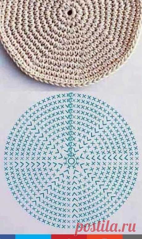 Круг крючком