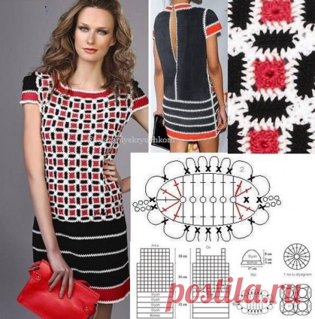 Нежное кружево - Вязание крючком летних платьев (схемы) | Вязание крючком | Дзен