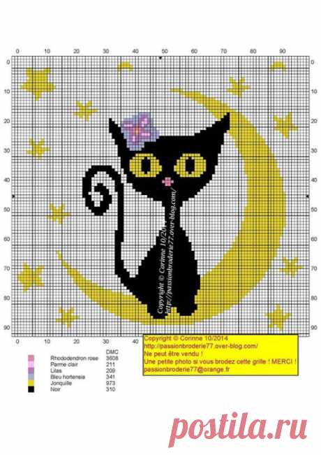 Вышивка «котики»