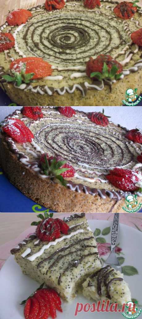 Пирог &quot; Три молока&quot; с маком.