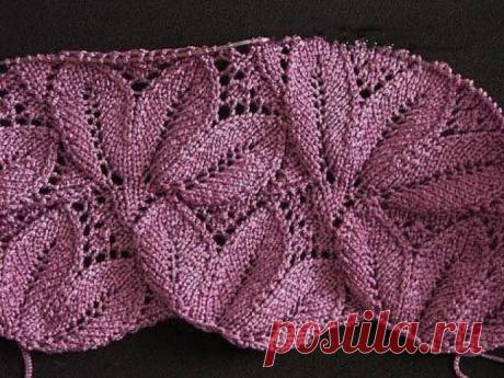 Эффектный узор для любителей вязать спицами