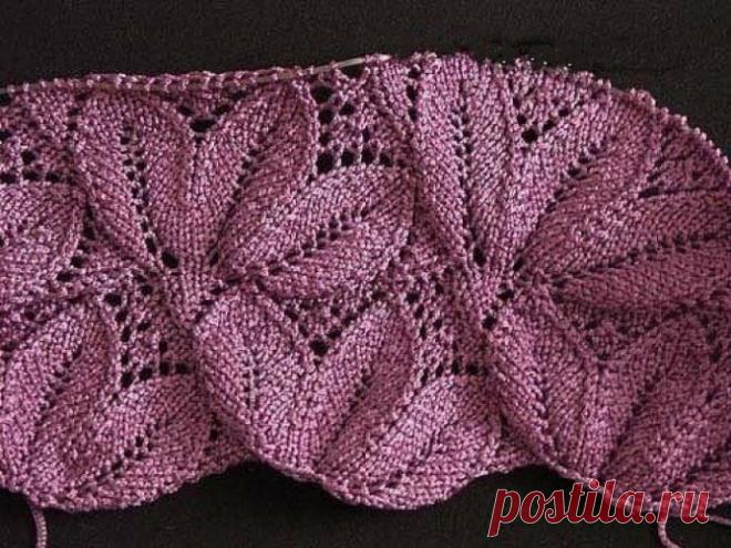 Эффектный узор для любителей вязать спицами