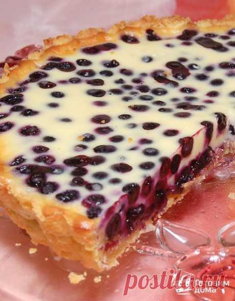 Рецепт Песочный пирог с черникой