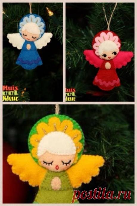 ЁЛОЧНЫЕ ИГРУШКИ из ФЕТРА / Новый год / новогодние подарки,поделки и костюмы