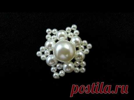 DIY - FLOR DE PÉROLAS ESTRELA.