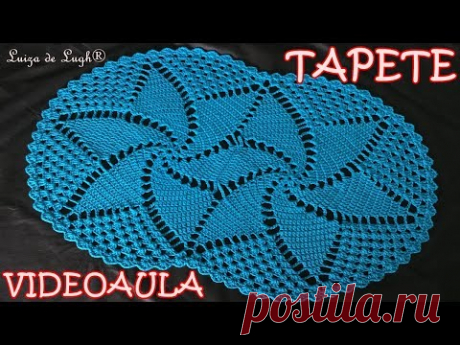 TAPETE CROCHÊ ESPIRAL # Luiza de Lugh®