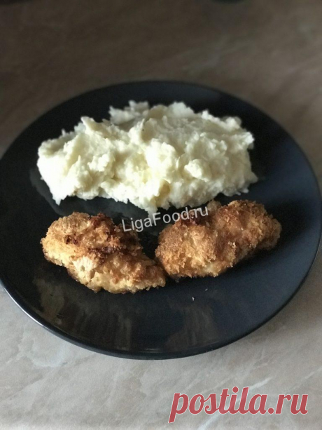 Котлета по-киевски с картофельным пюре