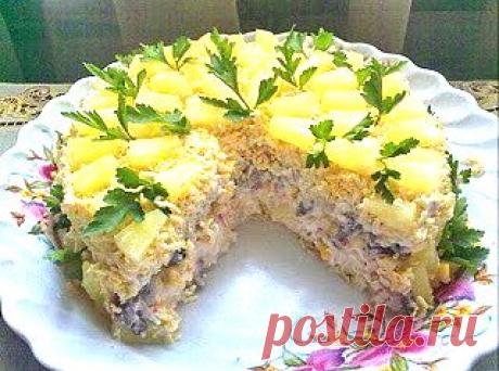 Кулинарные Рецепты: Торт-салат «Чудо-слойка»