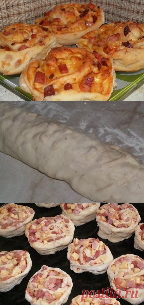 Пиццы-розочки - вкусно и необычно