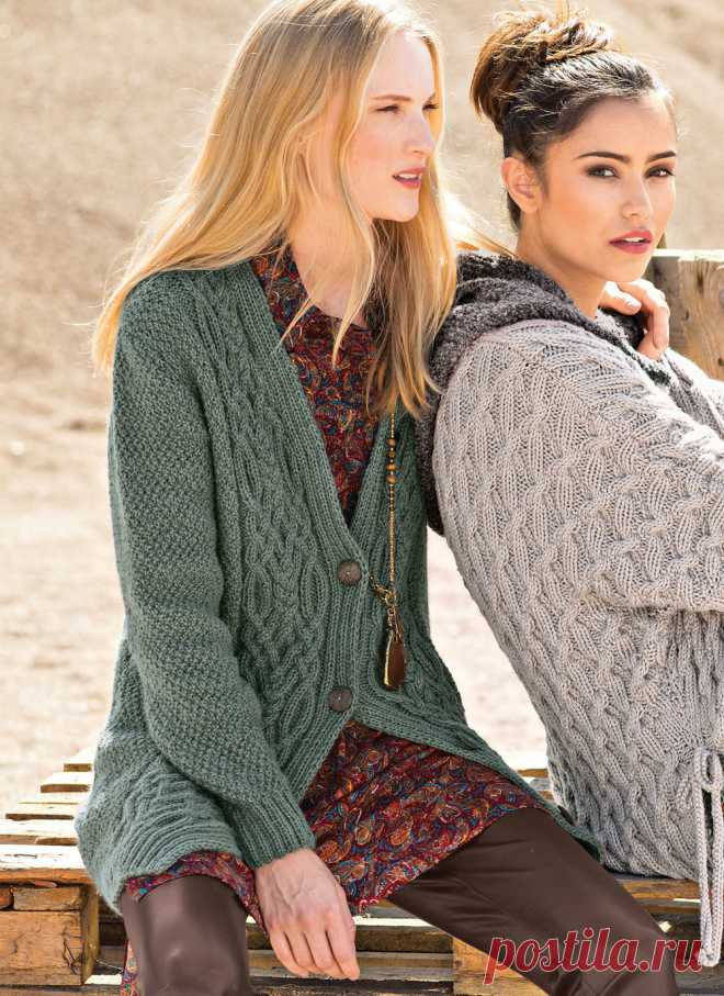 Кардиган. Спицы.