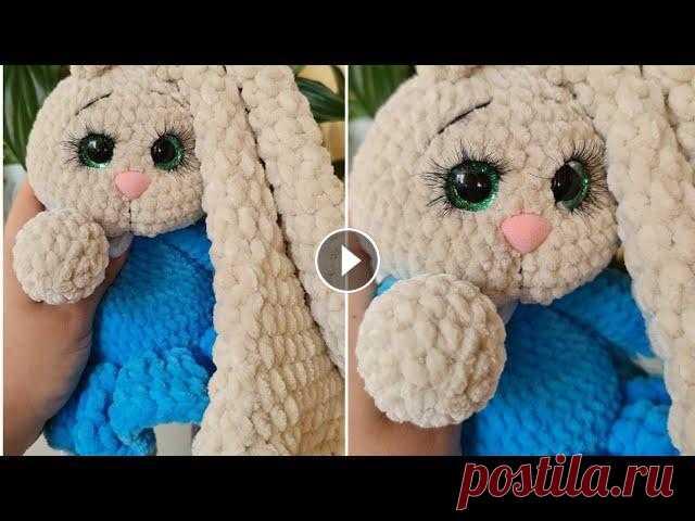 Зайка крючком с длинными ушками|МК ЧАСТЬ 1| связанная из плюша  амигуруми подробное описание вязания Мастер-класс Зайка в платье. Часть 1 - свяжем ручки и ножки Ссылка на 2 Часть МК - Для тех,кто хочет поддержать канал❤ PayPal - fluffymaniya@gmail.com...