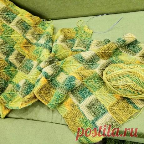 Мастер-класс: плед в стиле пэчворк спицами – Paradosik Handmade - вязание для начинающих и профессионалов Подробный мастер-класс, как связать плед в технике пэчворк спицами. Пошаговая инструкция с фото и видео-разбор основных моментов вязания в стиле пэчворк