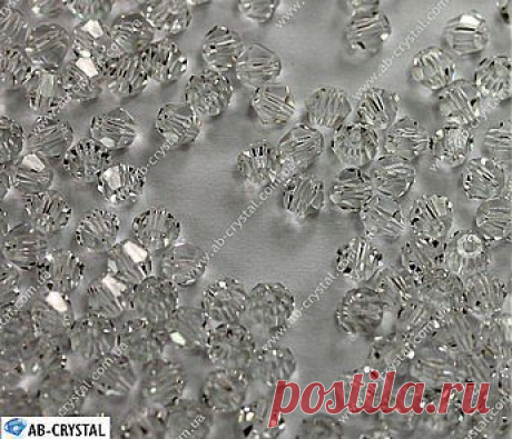 Crystal. Хрустальные бусины Биконус 4 мм (5301) - Интернет магазин страз AB-Crystal, www.ab-crystal.com.ua.