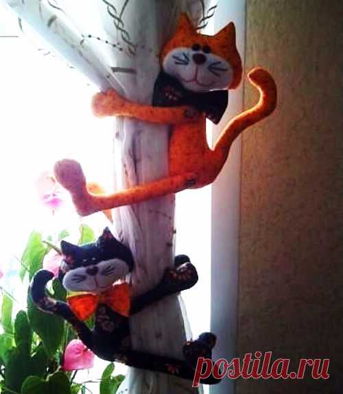 Прихваты-коты для штор: выкройка | Ladynweb.ru
