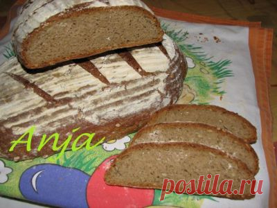 Хлеб ржаной на закваске с семечками : Хлеб, батоны, багеты, чиабатта