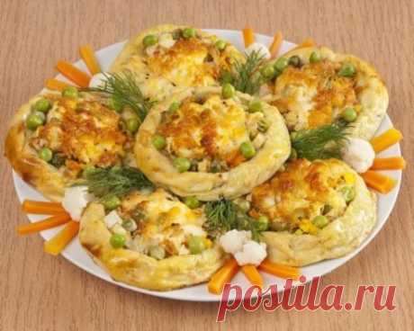 Картофельные гнёзда с овощами