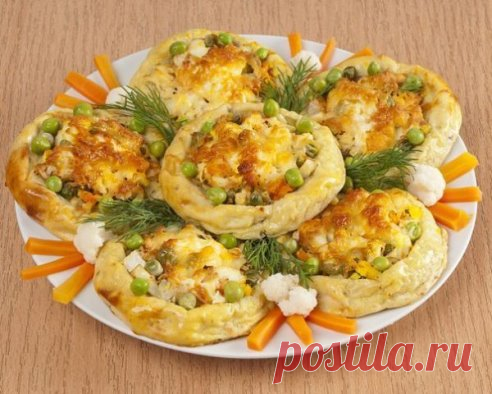 Картофельные гнёзда с овощами