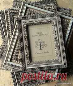 NOTE: Useful cardboard base for many crafts<3 Marco realizado con cartón | Мастер-классы