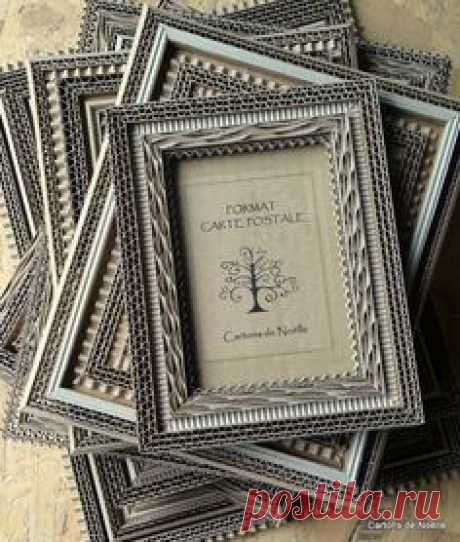 NOTE: Useful cardboard base for many crafts&lt;3 Marco realizado con cartón | Мастер-классы