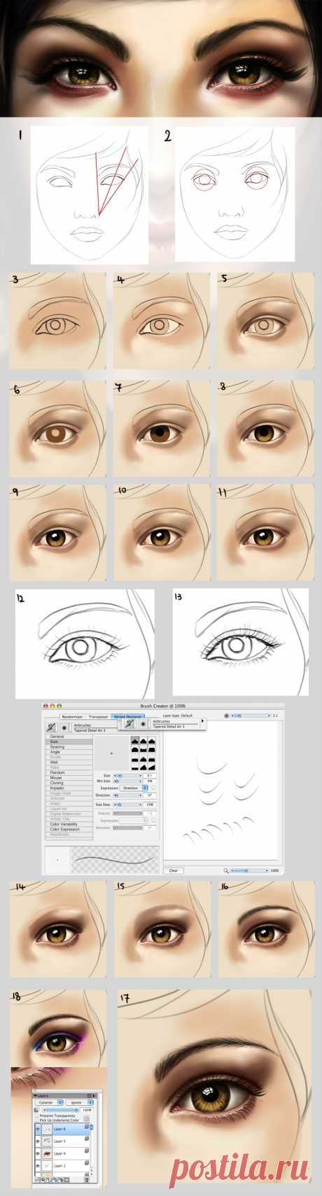 Eye tutorial - an update by acidlullaby on DeviantArt