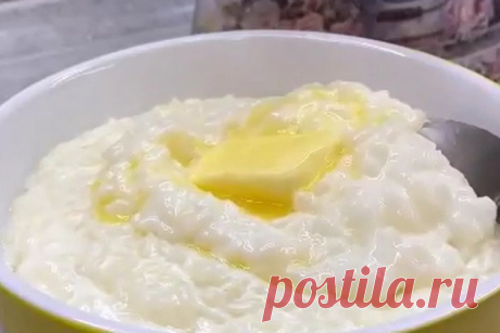 Вкуснейший рецепт рисовой каши с маслом, которую полюбят все