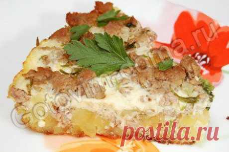 Рецепт: Картофельная запеканка с мясом