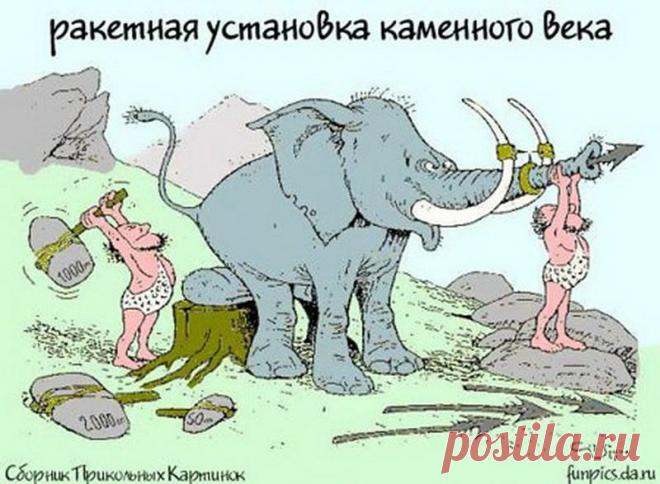 О мамонтах.. или как появились воинские звания))) 
Собрались первобытные на охоту. Пришли. Увидели толпу мамонтов и растерялись. Тогда один говорит: - Ну че припухли? Ща выскакиваем с воплями, отбиваем одного мамонта от стада и мочим. Вперед! Так поя…