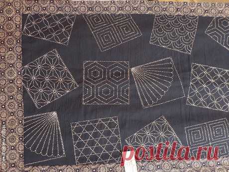 Ручные стежки sashiko