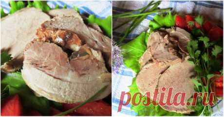 Более простого рецепта приготовления мяса не знаю! Натурально, вкусно, ароматно. ПРИГОТОВЛЕНИЕ 1. Приготовь рассол: воду вскипяти, всыпь все специи и лавровый лист. Кипяти в течение 1 минуты, сними емкость с огня. 2. Остывший рассол набери в большой шприц. Обколи мясо шприцем со всех сторон. Важно протыкать на разной толщине, ведь от этого зависит сочность и вкус будущей ветчины. 3. Погрузи мясо в оставшийся рассол, накрой