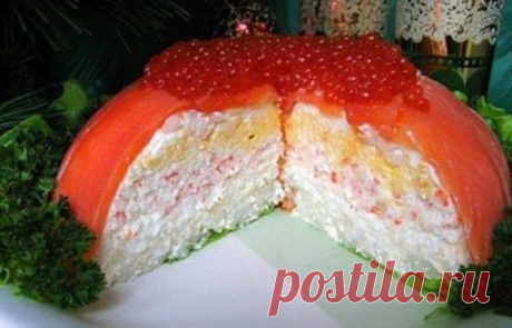 Главное блюдо праздничного стола — шикарный рыбный торт!