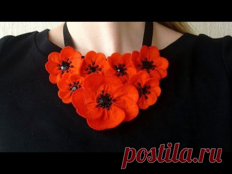 How To Make A Summer Poppy Necklace - DIY Style Tutorial - Guidecentral