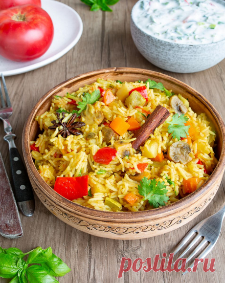 Овощной бириани на Вкусном Блоге Овощной бириани - вкусные проверенные рецепты, подбор рецептов по продуктам, консультации шеф-повара, пошаговые фото, списки покупок на VkusnyBlog.Com