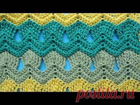 Зигзаг Узоры вязания крючком 23