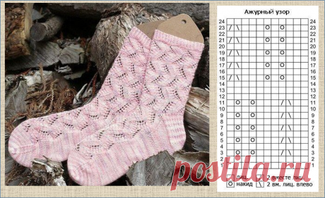 Летние носочки -15 моделей со схемами (Вязание спицами) — Журнал Вдохновение Рукодельницы