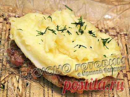 Свиные отбивные с картофелем и твердым сыром рецепт. Вкусный и простой рецепт с пошаговым фото.