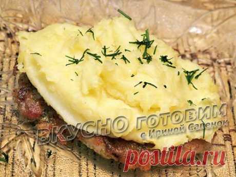 Свиные отбивные с картофелем и твердым сыром рецепт. Вкусный и простой рецепт с пошаговым фото.