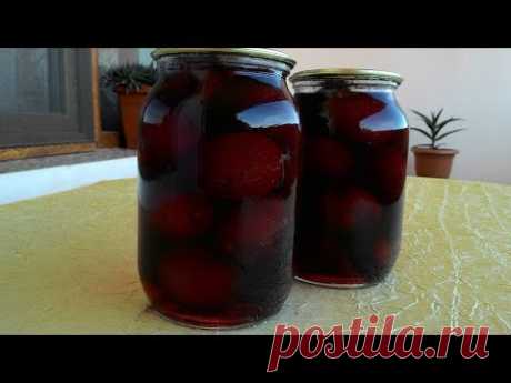 Маринованная слива/Marinated plum