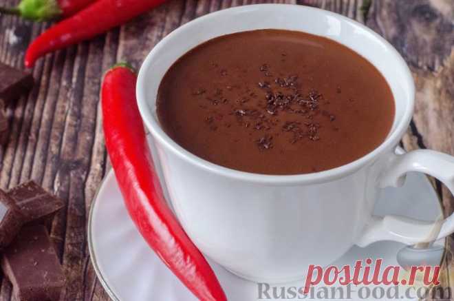 Рецепт: Горячий шоколад с кофе и с перцем чили на RussianFood.com