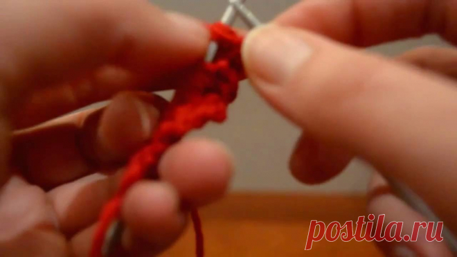 Вязание спицами, виды резинок Французкая резинка или