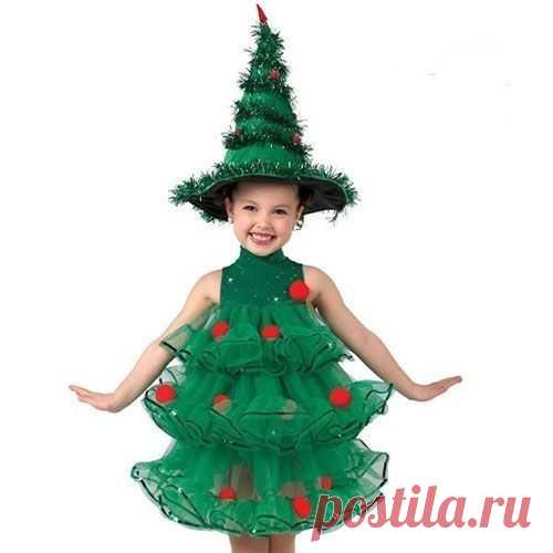 Костюм елочки для ребенка. Новогодняя идея
