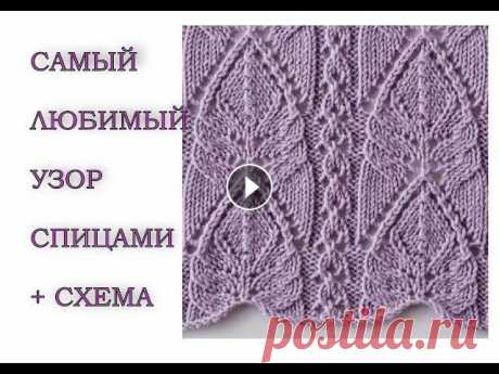 Мой любимый узор. Ажурный узор спицами. Японские узоры. В этом видео я подробно разбираю ажурный узор № 64 из книги Хитоми Шида &quot;260 узоров&quot;. КУПИТЬ КНИГУ можно по ссылке: В конце видео вас ждет п...