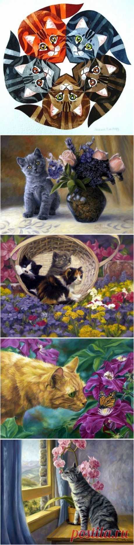Коты / Декупаж / Картинки для декупажа