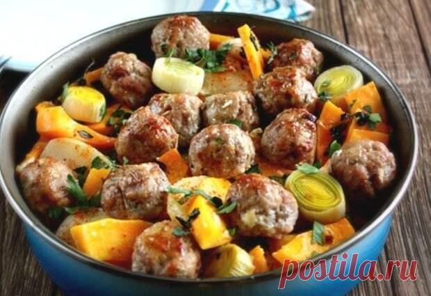 Сливочная тыква с фрикадельками - Будет вкусно - Социальная сеть 