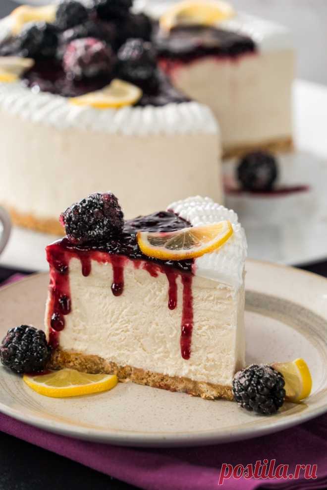 Чизкейк с ежевикой приготовленный без духовки - очень вкусно и готовится легко. Рецепт для тех, кто не любит возиться с духовкой. 
#рецепты #вкусняшки #готовимдома #мексиканская_кухня #этовкусно