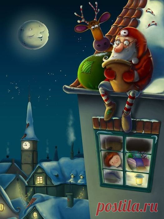 Ночь волшебства и чудес приближается!! 🌜🌌🎅🌲